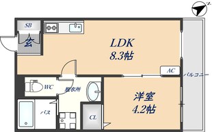 Dias東石切の物件間取画像